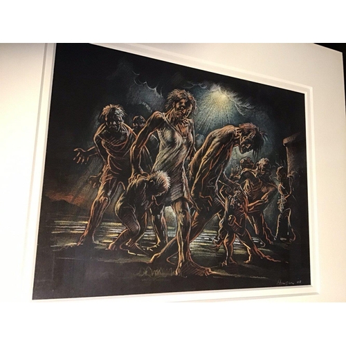 620 - PETER HOWSON (Scottish b1958 - )
'Perleandra after the coming of the unman size'
Size 60cm x 53cm (f... 