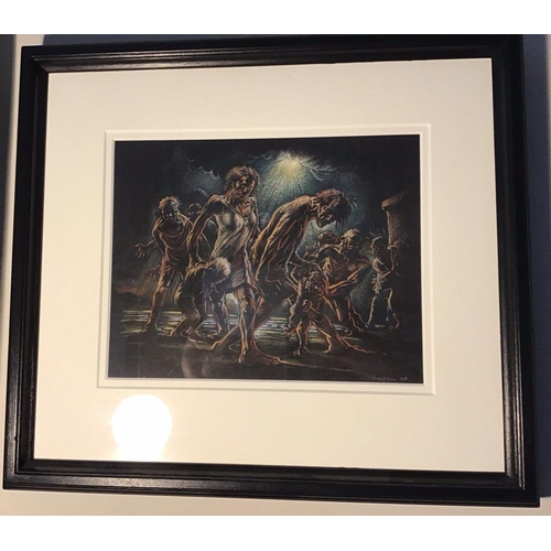 620 - PETER HOWSON (Scottish b1958 - )
'Perleandra after the coming of the unman size'
Size 60cm x 53cm (f... 