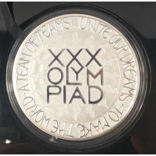 10 - From The ROYAL MINT - The LONDON 2012 SILVER KILO  XXX OLYMPIAD COIN .999 AG £500 proof diameter 100... 