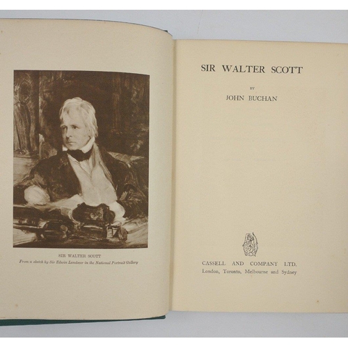 153 - A collection of hardback copies of the works of JOHN BUCHAN to include Sir Walter Scott (1st edition... 