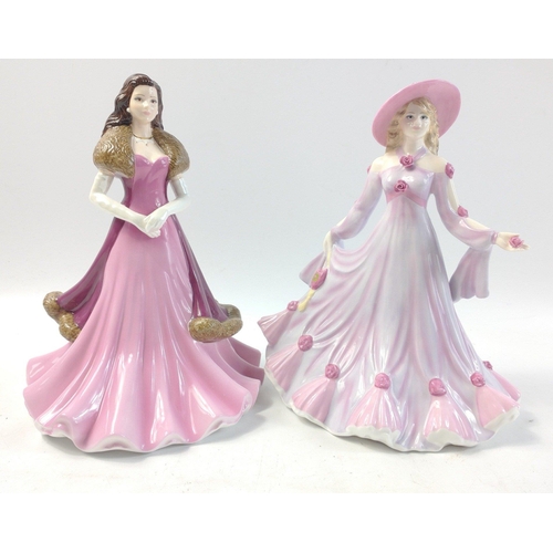 139 - A pair of really rather splendid COALPORT Ladies.  Classic Elegance SADIE by Caroline Dadd 2006.  Cl... 