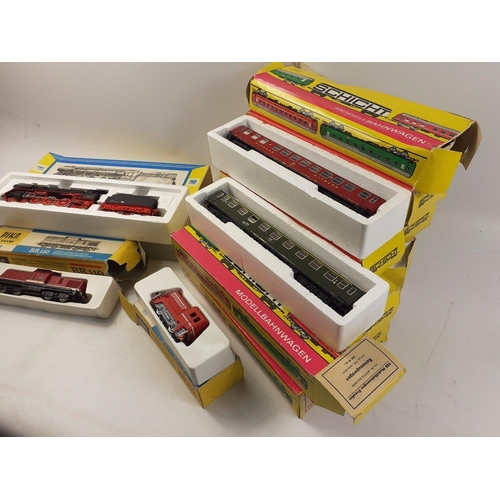 153 - A great load of Model Railway Lay out HO Rolling Stock to a include PIKO BR01 locomotive, a PIKO BN1... 