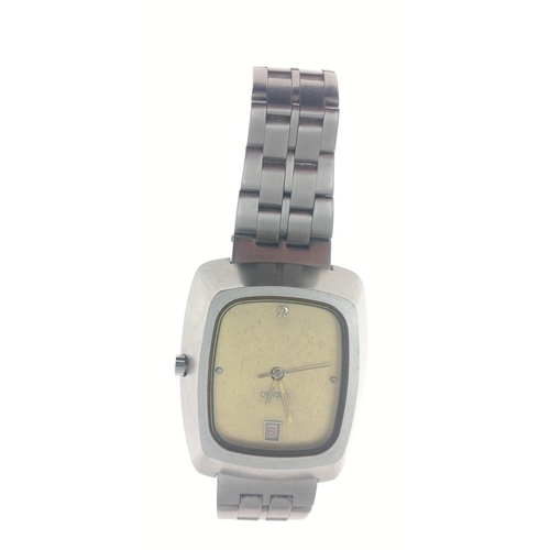 24 - OMEGA Trapezoid style vintage watch A/F.  A very interesting and substantial vintage watch with a su... 