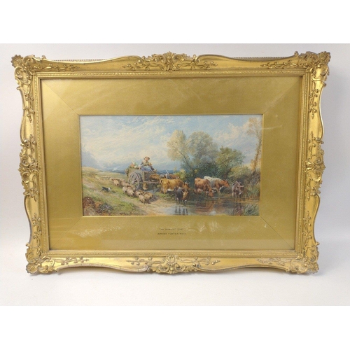 293 - Three quality prints of works in ornate gilt frames by BIRKET FOSTER including 'The Rustic Stile' (f... 