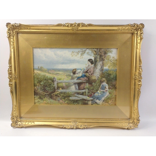 293 - Three quality prints of works in ornate gilt frames by BIRKET FOSTER including 'The Rustic Stile' (f... 