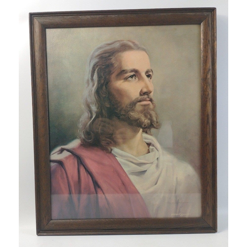 297 - An interesting collection of religious pictures and images to include two pictures of Jesus, the Lor... 