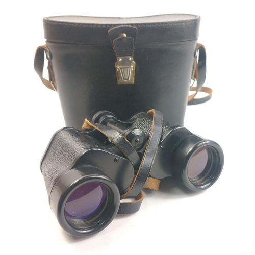 373 - A pair of Russian binoculars 12x40 in leather carrying case#390