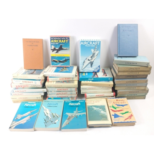 377 - A sequence of THE OBSERVER BOOK OF AIRCRAFT many with dust jackets, beginning with 1952 through to 1... 