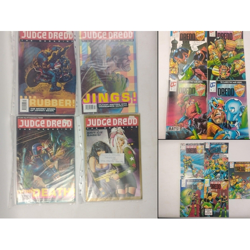 386 - Publications THE LAW OF JUDGE DREDD comics issues 2-10 (9 isssues) and issues 16, 17, 19 and 20 of J... 