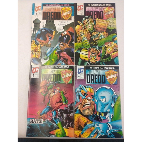 386 - Publications THE LAW OF JUDGE DREDD comics issues 2-10 (9 isssues) and issues 16, 17, 19 and 20 of J... 