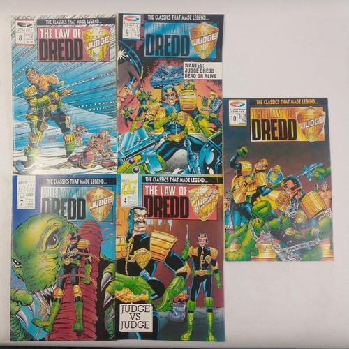 386 - Publications THE LAW OF JUDGE DREDD comics issues 2-10 (9 isssues) and issues 16, 17, 19 and 20 of J... 