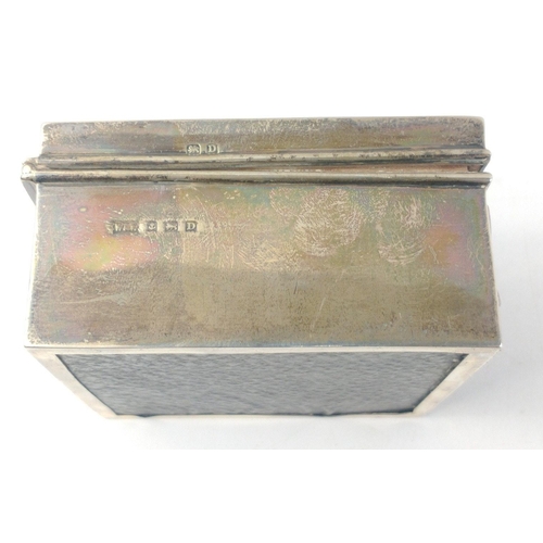 80 - A wooden lined silver hallmarked Birmingham 1928, cigarette box measuring 9x9x5cm, gross weight 380g... 