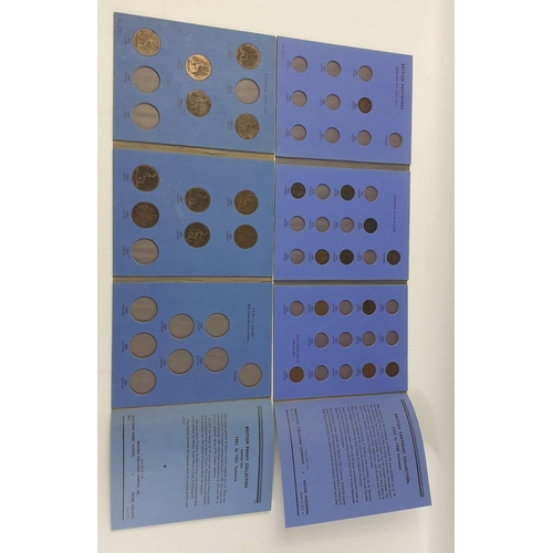 230 - Various copper Great Britain coins in Whitman folders, all incomplete to include farthings 1860-1901... 