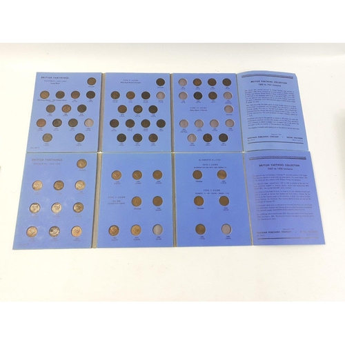 230 - Various copper Great Britain coins in Whitman folders, all incomplete to include farthings 1860-1901... 