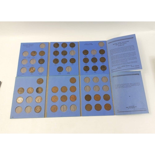 230 - Various copper Great Britain coins in Whitman folders, all incomplete to include farthings 1860-1901... 