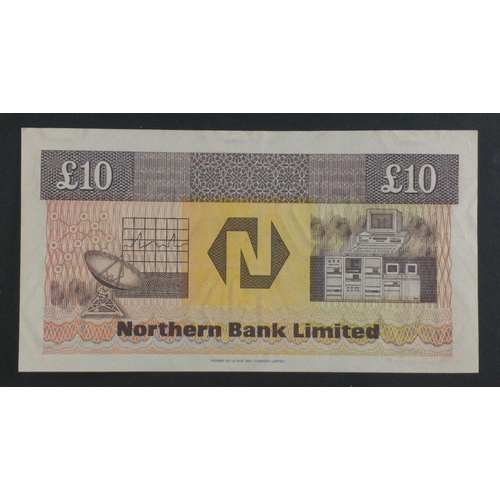 105 - Twenty two NORTHERN BANK ten pounds sterling notes dating from 1988.  All uncirculated#105