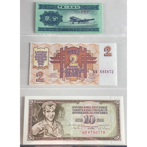 162 - A well stored collection of varied WORLD BANKNOTES from Europe and further afield.  Over thirty note... 