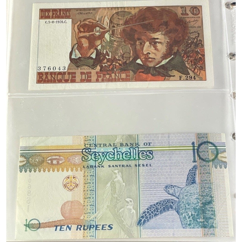 162 - A well stored collection of varied WORLD BANKNOTES from Europe and further afield.  Over thirty note... 