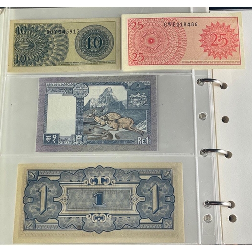 162 - A well stored collection of varied WORLD BANKNOTES from Europe and further afield.  Over thirty note... 