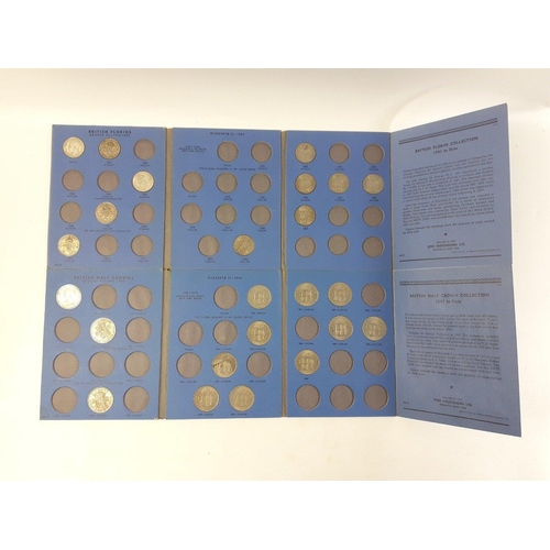 231 - Various silver Great Britain coins in Whitman folders all incomplete to include sixpence 1937-date, ... 