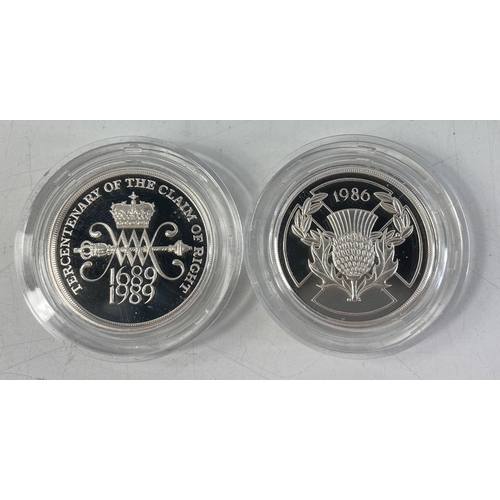 240 - A collection of Royal Mint Silver Proof coins to include 1995 Second World War x2,  1997 UK Silver P... 