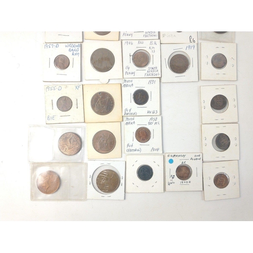 282 - An interesting lot of well curated coins from an old collection. Some copper Victorian etc.#282