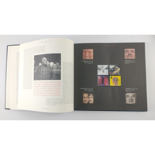 354 - ROYAL MAIL MILLENNIUM STAMPS.  Folders x 2 1999 & 2000.  Hardcover books lavishly illustrated wi... 