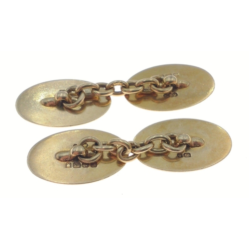 380 - REALLY SPECIAL! A pair of 18ct hallmarked yellow gold cufflinks weight 9.26g#14