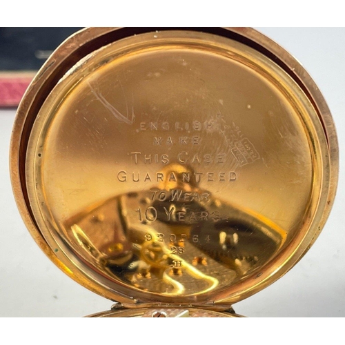 402 - A rare PEEBLES Gold Plated gentlemans Victorian pocket watch in working order.  A beautiful conditio... 