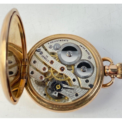 402 - A rare PEEBLES Gold Plated gentlemans Victorian pocket watch in working order.  A beautiful conditio... 