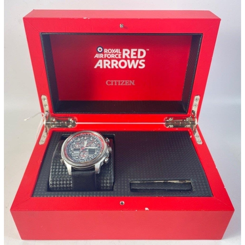 411A - CITIZEN Automatic watch  RED ARROWS NAVIHAWK A.T. Limited Edition 177/5000 Complete in attractive pr... 