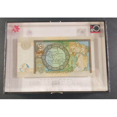 47 - CLYDESDALE BANK 1987 £10 Ten Pound banknote in acrylic slab and presentation box with certificate.  ... 