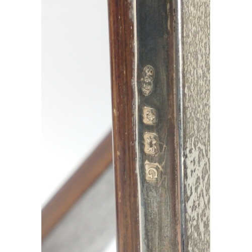 473 - Two silver photo frames hallmarked Birmingham 1931 with wooden back 27x22cm and 26x17cm approx by Sa... 