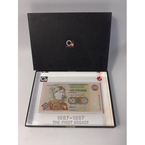 50 - A CLYDESDALE BANK PLC DISPLAY £10 