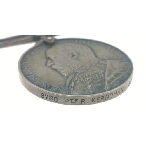 514 - George V Volunteer Force Long Service Medal.  Correctly inscribed on rim to 9280 Pte. R. Kernohan 5t... 