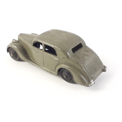 541 - DINKY TOYS 40a Riley Saloon rare grey colour with early base Made in England#179