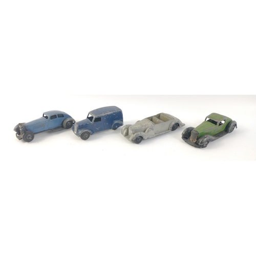 547 - A collection of four original DINKY collectible models. Super models but all with wear / light damag... 