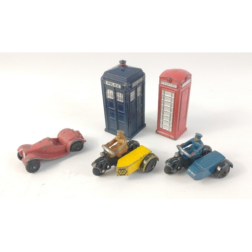 548 - DINKY Collectible original models  to include AA Patrol with sidecar, RAC Patrol with sidecar, Polic... 