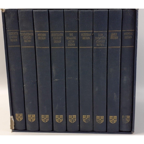 687 - A boxed 9-volume edition of the CAMBRIDGE CULTURAL HISTORY OF BRITAIN, some damage to slipcase but b... 