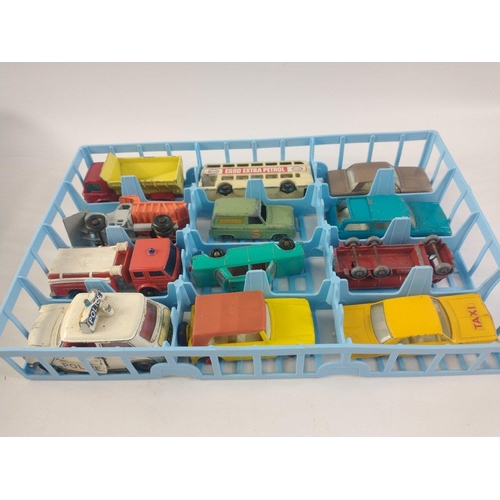 126 - Matchbox collectors case with a super collection of over 50 Matchbox Lesney original issue diecast v... 