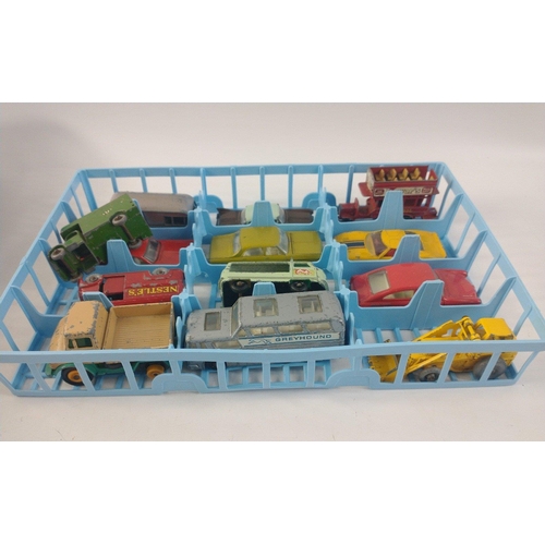 126 - Matchbox collectors case with a super collection of over 50 Matchbox Lesney original issue diecast v... 