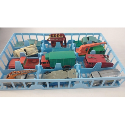 126 - Matchbox collectors case with a super collection of over 50 Matchbox Lesney original issue diecast v... 