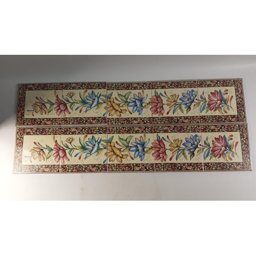 187 - Two sets of 5 VICTORIAN inspired fireplace tiles(10)#190