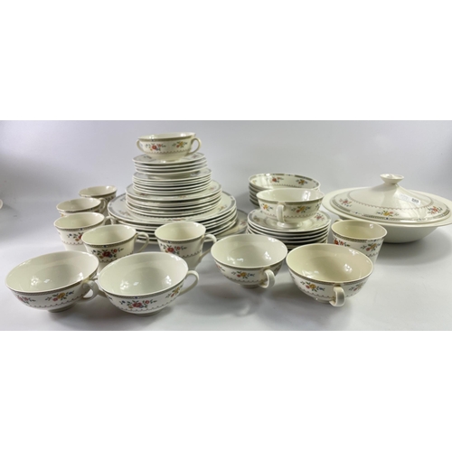 204 - A service for 6 of ROYAL DOULTON 'Kingswood' china to include 6 cups, 12 saucers, 6 twin-handled sou... 