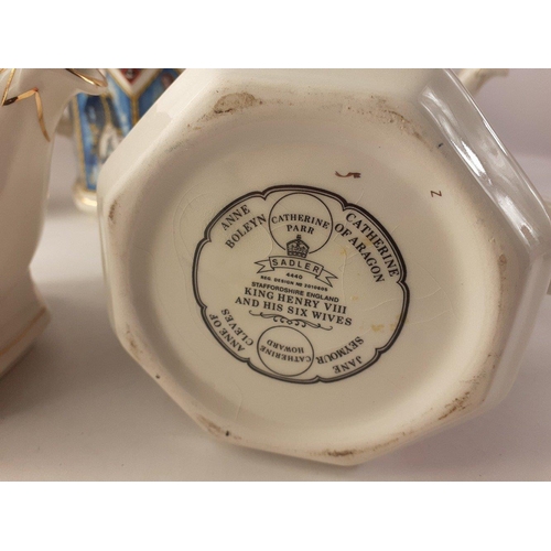 207 - SADLER CLASSIC COLLECTION of five teapots to include The Battle of Waterloo, The Battle of Trafalgar... 