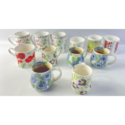 218 - Assorted mugs to include 3 by RANSAT and 5 by BEN THOMAS porcelain#222