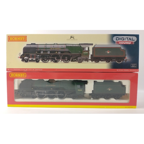 276 - HORNBY OO Scale R2782XS Duchess Class, City of Sheffield Locomotive and Tender.  With Digital Sound.... 