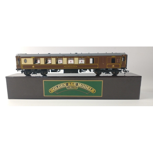 280 - WOW! GOLDEN AGE MODELS metal bodied OO Gauge Carriages x 3 to include 1-A Grey Zena, 1-C Grey Car No... 