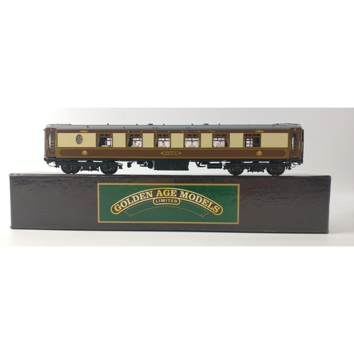 280 - WOW! GOLDEN AGE MODELS metal bodied OO Gauge Carriages x 3 to include 1-A Grey Zena, 1-C Grey Car No... 