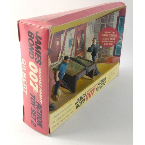 299 - 1965 Gilbert JAMES BOND 007 Action Toy Set 2. Diorama scene from Goldfinger.  Light wear to box but ... 